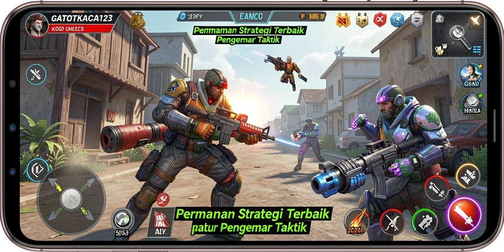 Tangkapan layar GATOTKACA123 menampilkan pertempuran strategis yang mendebarkan.