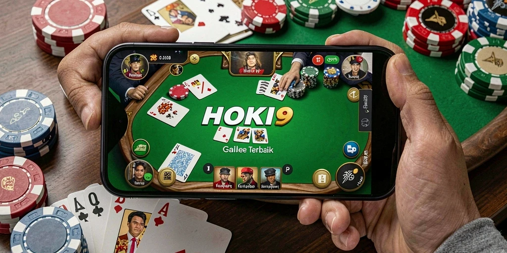 Tampilan gameplay Poker yang mengesankan dan interaktif.