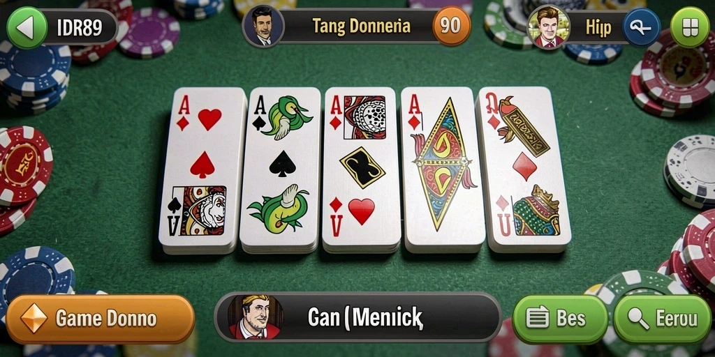 Tampilan gameplay seru dari IDR89 dengan pemain bersaing.