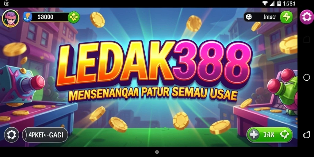 Tampilan gameplay seru dan menantang dalam LEDAK388.